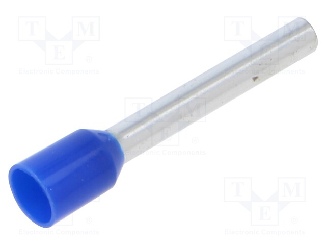 Tip: bootlace ferrule; insulated; copper; 2.5mm2; 18mm; tinned