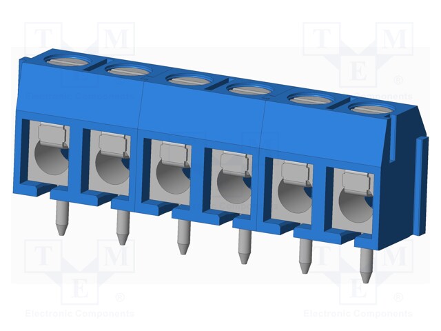 Connector: PCB terminal block; terminal; Plating: tinned; on PCBs