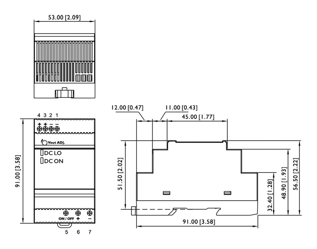 Converter: DC/DC; 40W; Uin: 10÷32VDC; Uout: 15VDC; Iout: 2.7A; IP20