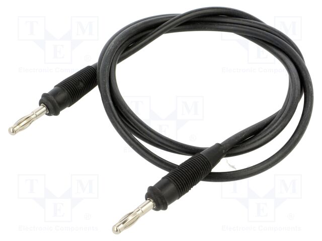 Test lead; 60VDC; 30VAC; 16A; banana plug 4mm,both sides; Len: 1m