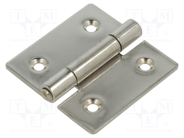 Hinge; Width: 60mm; stainless steel; H: 60mm