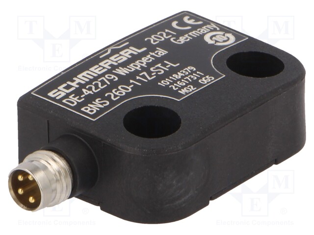 Safety switch: magnetic; Series: BNS 260; Contacts: NC + NO; IP67