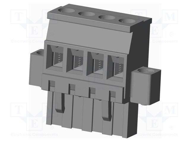 Connector: pluggable terminal block; plug; female; angled 90°