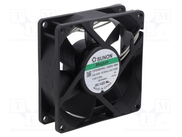 Fan: AC; axial; 230VAC; 80x80x25mm; 68.03m3/h; 32dBA; Vapo; 3100rpm