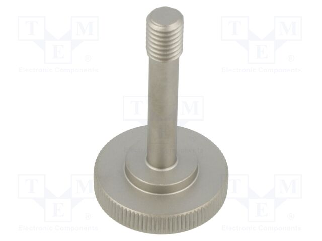 Knob; Ø: 30mm; Ext.thread: M8; 10mm; H: 42mm; stainless steel