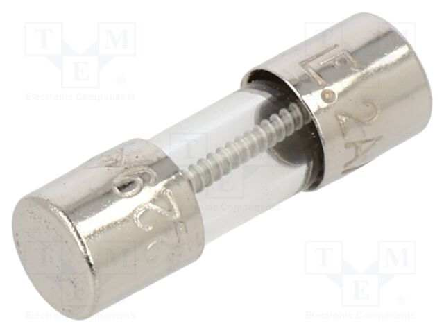 Fuse: fuse; 2A; 250VAC; 125VDC; time-lag; glass; 4.5x14.5mm; holders
