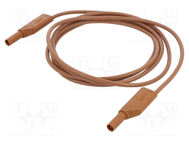 Test lead; 32A; banana plug with axial socket 4mm,both sides