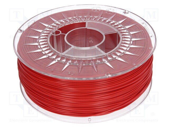 Filament: ABS+; 1.75mm; red; Printing temp: 230÷240°C; 1kg; ±0,05mm