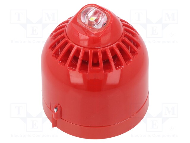 Signaller: lighting-sound; 17÷60VDC; horn,flashing light; LED