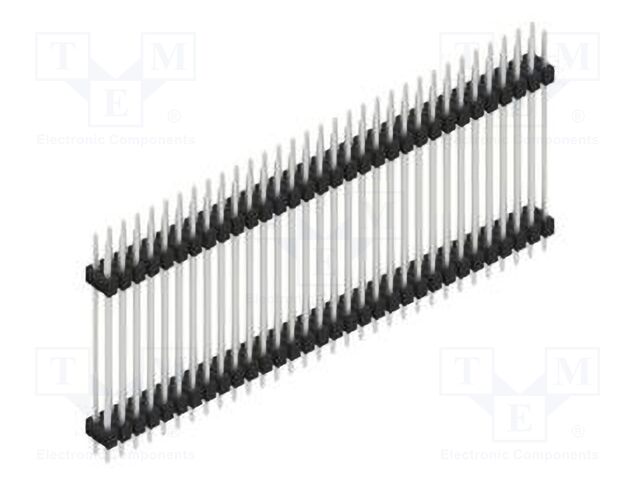 Connector: pin strips; pin header; male; PIN: 64; 2.54mm; THT; 2x32