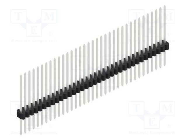 Connector: pin strips; pin header; male; PIN: 35; 1.27mm; THT; 1x35