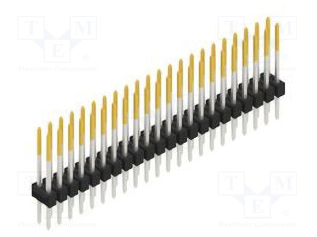 Connector: pin strips; pin header; male; PIN: 44; 2.54mm; THT; 2x22