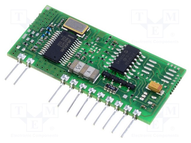 Module: RF; AM receiver; OOK; 433.92MHz; -114dBm; 5VDC; 41x20x3.1mm