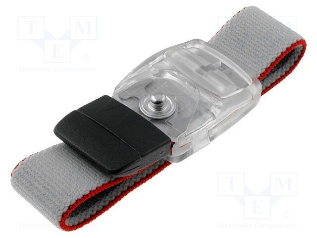 Wristband; ESD; W: 20mm; Male press stud: 4mm; 14.1g