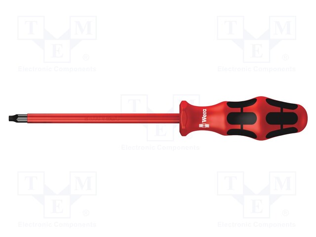 Screwdriver; insulated; square; #3; Blade length: 150mm; 1kVAC