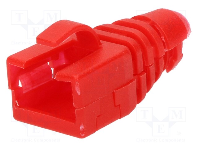 RJ45 plug boot; Colour: red