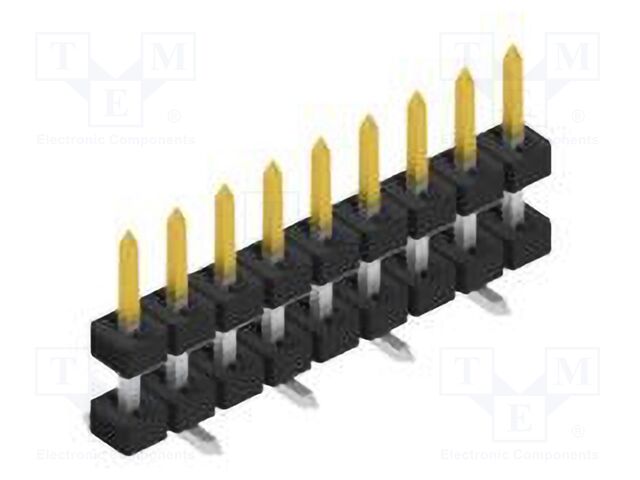 Connector: pin strips; pin header; male; PIN: 9; 2mm; SMT; 1x9; 100V