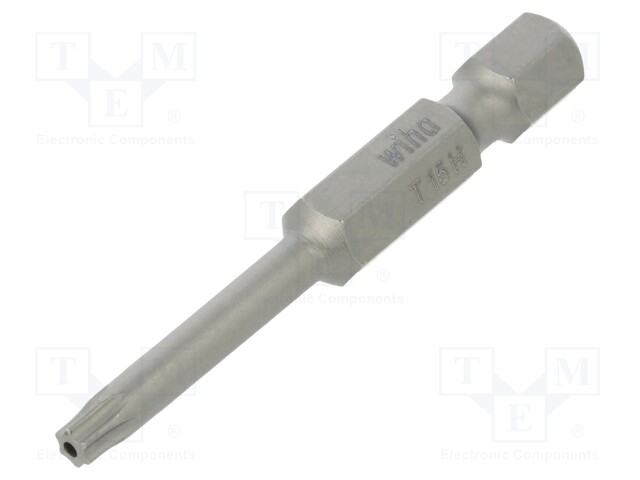 Screwdriver bit; Torx® with protection; T15H; Overall len: 50mm