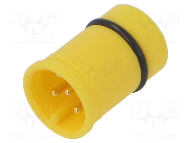 Connector: M12; contact insert; male; PIN: 5; 60V; 4A; IP67