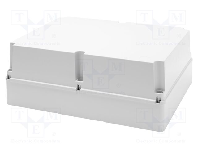 Enclosure: junction box; wall mount; plastic; grey