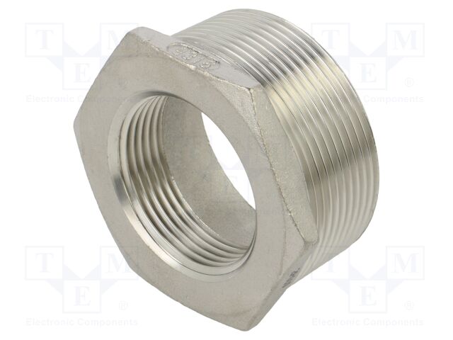 Male-female,reductive; max.10.5bar; 1.4408 stainless steel