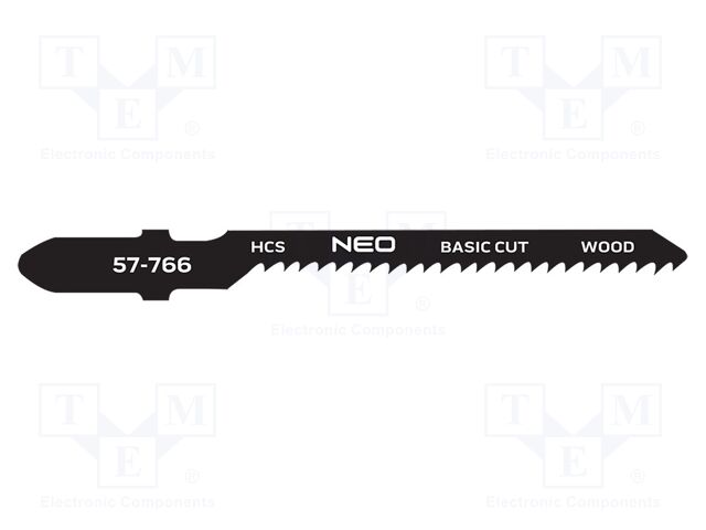 Hacksaw blade-set; wood,jigsaw; 12teeth/inch; 75mm; 2pcs.