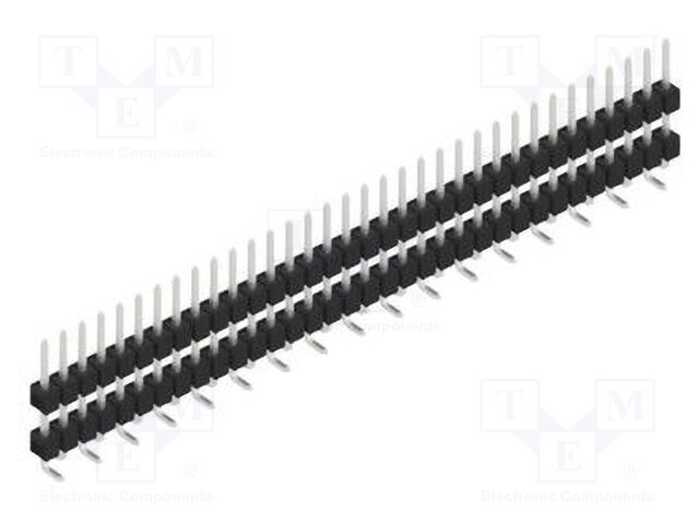 Connector: pin strips; pin header; male; PIN: 34; 2.54mm; SMT; 1x34