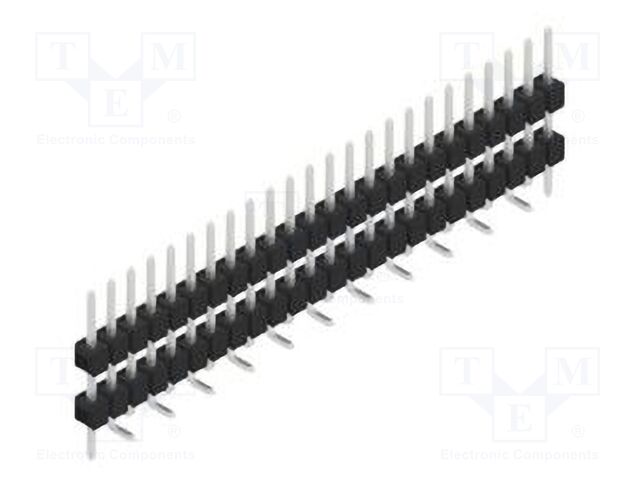 Connector: pin strips; pin header; male; PIN: 24; 2.54mm; SMT; 1x24