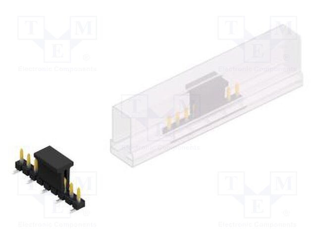 Connector: pin strips; pin header; male; PIN: 9; 2.54mm; SMT; 1x9