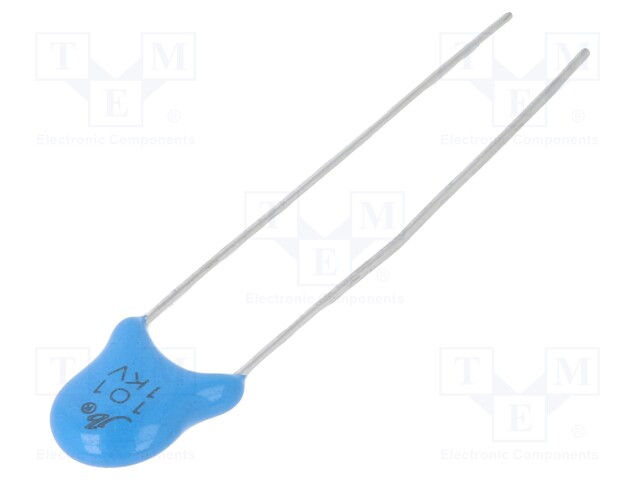 Capacitor: ceramic; 100pF; 1kVDC; SL; ±10%; 5mm