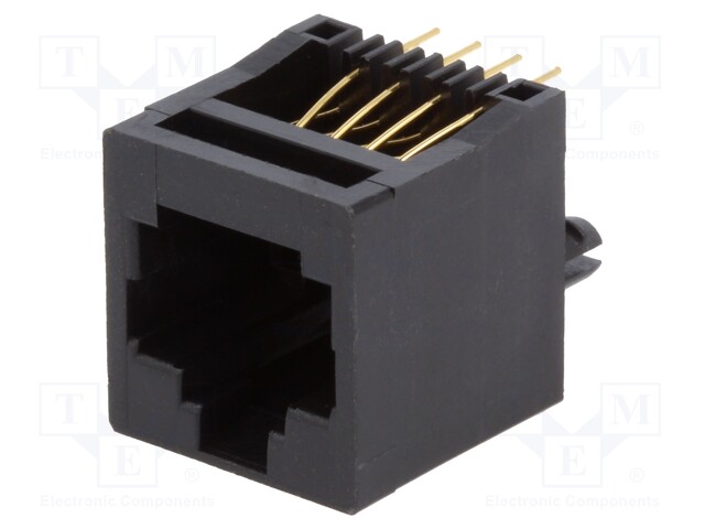 Socket; RJ45; PIN: 8; Layout: 8p8c; THT; straight