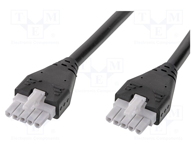 Cable: Mini-Fit Jr.- Mini-Fit Jr; female; PIN: 5; Len: 0.18m; 6A