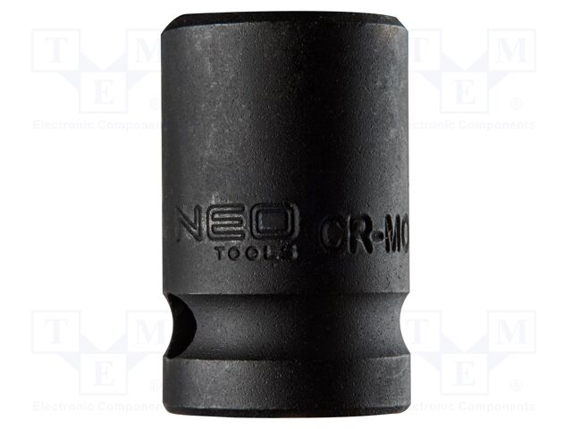 Socket; 6-angles,impact; HEX 15mm; 1/2"; Socket bit length: 38mm