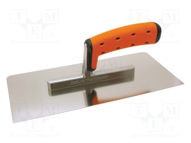 Finishing trowel; rounded edges; L: 270mm; W: 130mm