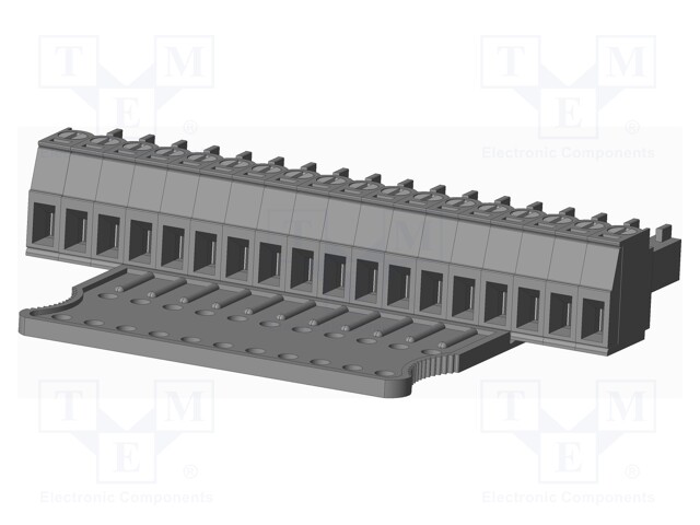 Connector: pluggable terminal block; plug; female; straight; grey