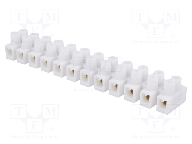 Terminal block; screw terminal; ways: 12; 4mm2; terminals: 24; 400V