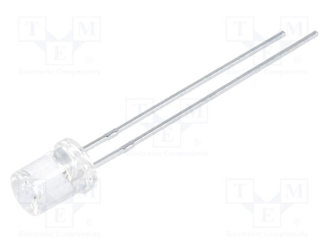 LED; 5mm; green; 13÷30mcd; 120°; Front: recessed