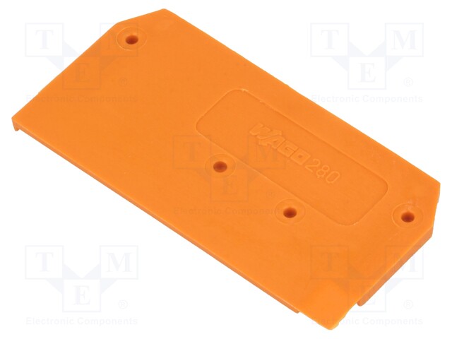 End/partition plate; Application: 280-9; orange; 2.5x28x53mm