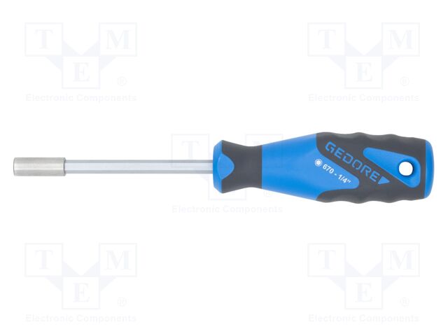 Screwdriver handle; 1/4"; Blade length: 100mm; Overall len: 210mm