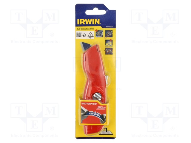 Knife; universal; automatic security return