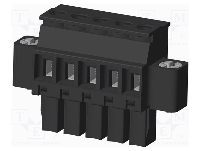 Connector: pluggable terminal block; plug; female; angled 90°