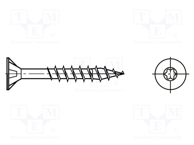Screw; for wood