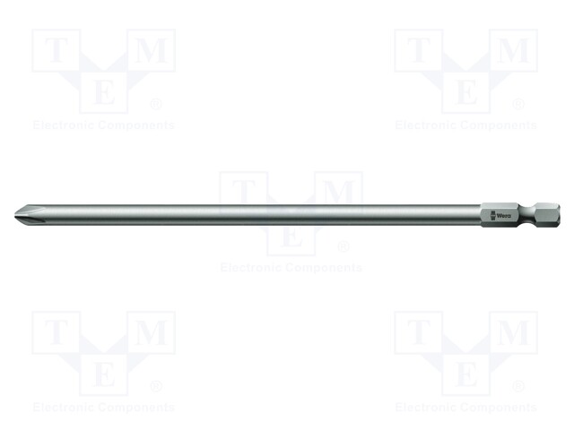 Screwdriver bit; Phillips; PH2; Overall len: 152mm