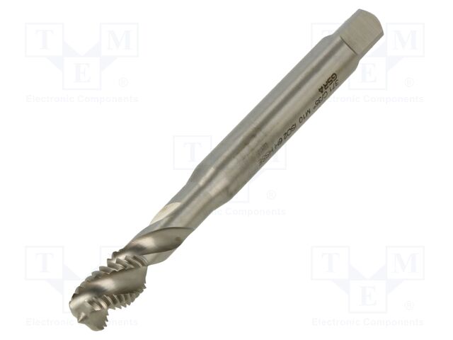 Tap; M10; 1.5; L: 100mm; Holder: square,machine; 8mm