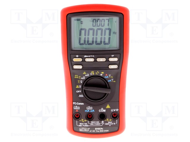 Digital multimeter; LCD (9999),with a backlit; 5x/s; -50÷1000°C