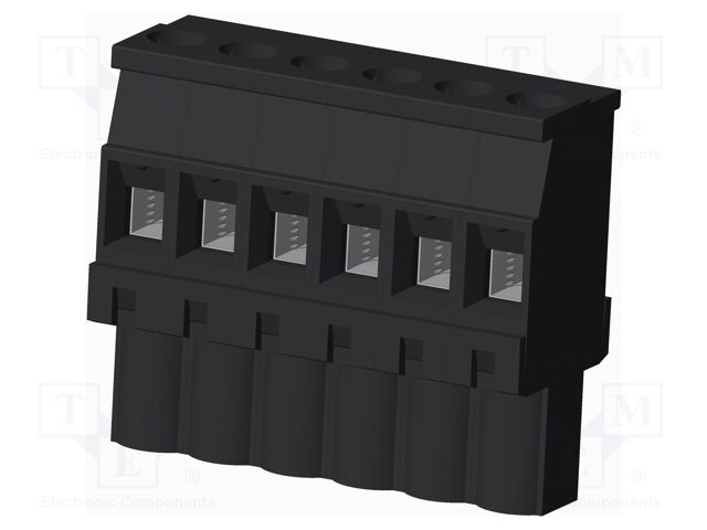 Connector: pluggable terminal block; plug; female; angled 90°