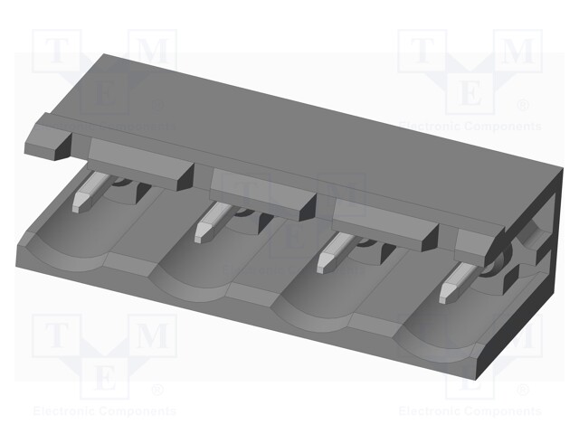 Connector: pluggable terminal block; socket; male; on PCBs