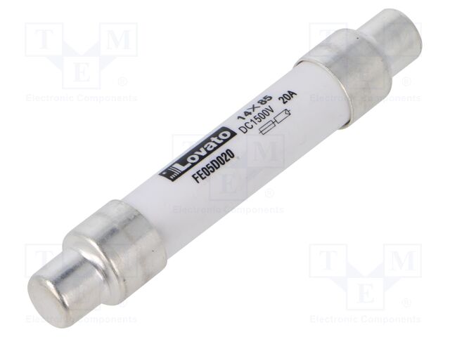 Fuse: fuse; 20A; 1.5kVDC; gPV; 10x85mm
