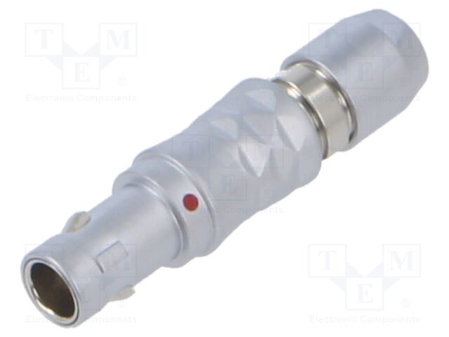 Connector: circular; plug; 00; male; PIN: 2; 5A; IP50; 2.4÷3.3mm