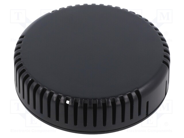Enclosure: for alarms; Z: 20.3mm; ABS; black; Ø: 80mm; Series: 1551V